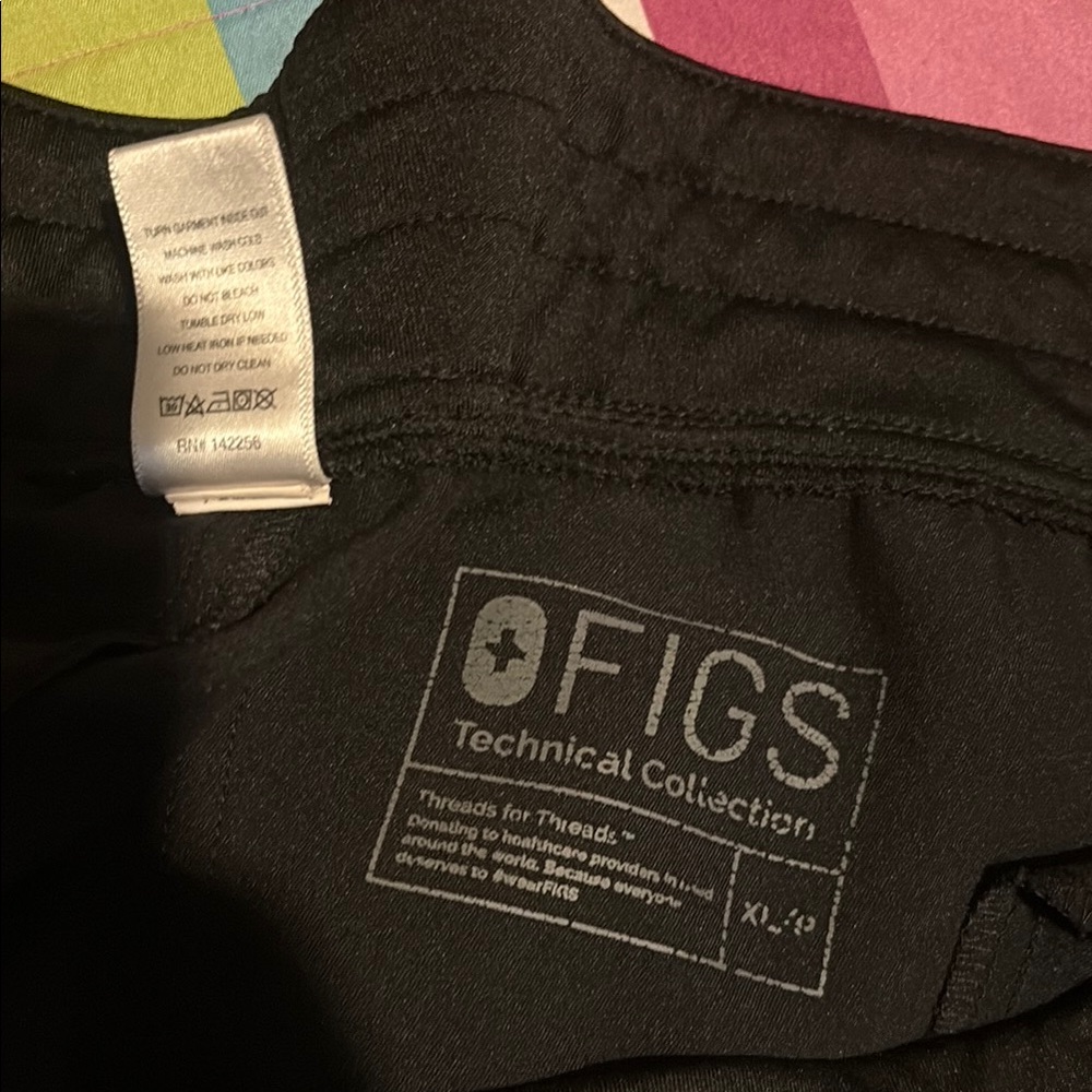 Figs Black Jogger Bottoms